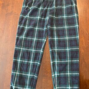 Old Navy Kids Plaid Sweatpants in Green and Black